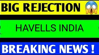 HAVELLS SHARE LATEST NEWS TODAYHAVELLS SHARE ANALYSIS HAVELLS SHARE TARGETHAVELLS SHARE NEWS [upl. by Ahseekan]