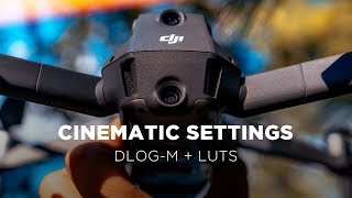 DJI MAVIC 2 PRO Best Camera Settings  DLOGM  CINEMATIC LUTS [upl. by Bever226]