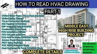 How to read HVAC drawing Part 1 l HVAC Drawing l Middle East High Rise Building l HVAC tutorial [upl. by Erdried]