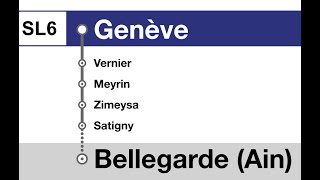 annonces CFF » SL6 Léman Express Genève — Bellegarde Ain 2023  SLBahnen [upl. by Spears]