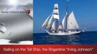 Sailing on the brigatine tall ship Irving Johnson  KE6RJ [upl. by Trovillion]