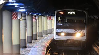 209系MUEtrain 総武線快速 成田線試運転 9551M 新橋通過 [upl. by Marigolda]