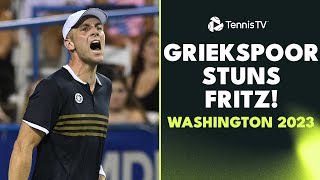 Tallon Griekspoor Shocks Taylor Fritz  Washington 2023 Highlights [upl. by Etakyram]