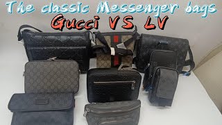 The classic Messenger bags comparison Gucci VS LV [upl. by Collin]