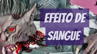 Efeito de Sangue Realista usando verniz vitral [upl. by Drew]