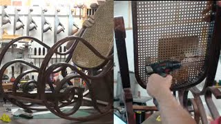 Day 17 Bentwood Rocking Chair Restoration [upl. by Putnem658]