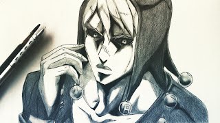 How To Draw Risotto Nero From JoJos Bizarre Adventure Golden Wind anime jojo art draw manga [upl. by Delsman]