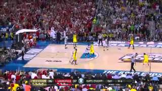 Montrezl Harrell Alley Oop Dunk vs Michigan [upl. by Aedrahs]