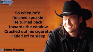 Blake Shelton  The Gambler  Lyrics Meaning [upl. by Pfaff]