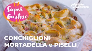 CONCHIGLIONI MORTADELLA e PISELLI SUCCESSO ASSICURATO😍✨ [upl. by Adnalay]