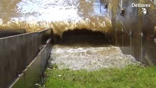 Tests of grass dikes in wave flume [upl. by Kimmi]