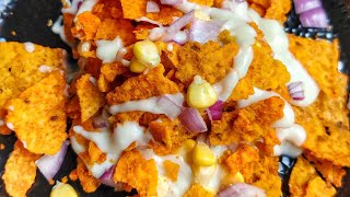 5min loaded nachos recipe  Easy snack recipe [upl. by Ahsikal]