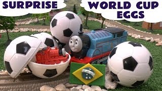 Fun Thomas and Friends Soccer Stop Motion World Cup Footballs [upl. by Otero]