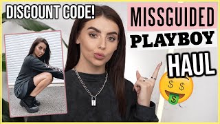 NEW IN MISSGUIDED x PLAYBOY Clothing Haul  TRY ON [upl. by Zerimar]