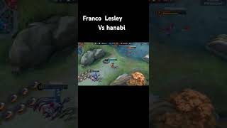 Franco Lesley vs hanabi fight Ml sort video [upl. by Kellby]