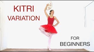 KITRI VARIATION FOR BEGINNERS  Don Quixote Act 3  natalie danza [upl. by Nyltiac]