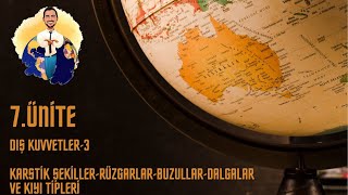 7 Ünite  Dış Kuvvetler  3 Karstik Şekiller  Rüzgarlar Buzullar  Dalgalar ve Kıyı Tipleri [upl. by Nadabas232]