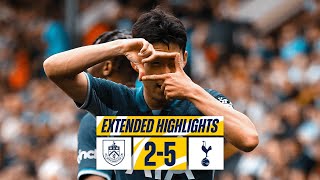 BURNLEY 25 TOTTENHAM HOTSPUR  PREMIER LEAGUE EXTENDED HIGHLIGHTS [upl. by Anihtyc41]