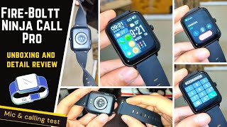 FireBoltt Ninja Call Pro Dual Chip Bluetooth Calling Smartwatch detail review [upl. by Quirita]