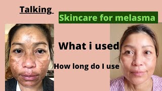 Talking my Skincare for Melasma and Darkspot with Eucerin and how long do I use [upl. by Evangelin939]