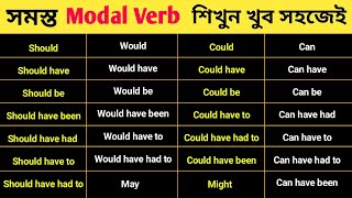 All Modal Verbs in English  Learn English Modals Easily from Basic Level [upl. by O'Rourke347]