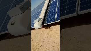 Robot solar power plant cleaning Sol bright robot 🤖🤖 [upl. by Arleen182]