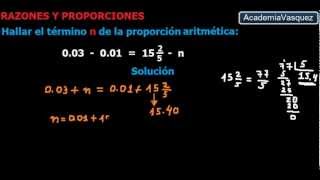 Razones y Proporciones Aritméticas Ejercicio 2 [upl. by Pail778]