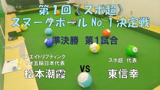 準決勝第1試合【松本vs東】第1回《スポ超》スヌークボールNo1決定戦スヌークボール snookball footpool snookerfootball [upl. by Cobbie]