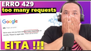 COMO RESOLVER O ERRO 429 too many requests [upl. by Ybok]