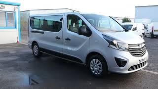 DS68 AZW 2018 68 VAUXHALL VIVARO 2900 COMBI SS EURO 6 120BHP 6 SPEED L2 LWB 9 SEAT MINIBUS [upl. by Anyr]