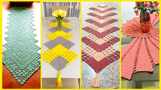 Super amp attractive Crochet Table runners designcrochet [upl. by Thamora154]