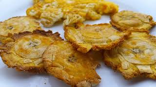 Air Fry Green Plantain  Air Fry Tostones  Plantain Chips [upl. by Iviv]