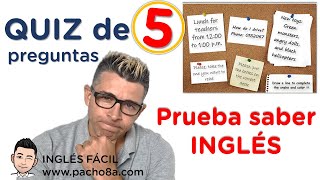 ¿Cuál sería tu resultado en este QUIZ de 5 preguntas – Pruebas Saber Inglés – ICFES [upl. by Mallorie730]