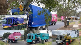 Blacktown Garbage Trucks 611 SL01390 SL01392 SL01394 SL00861  Massive Chop Out  1K Sub Special [upl. by Dustie]