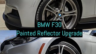 BMW F30  Painted Reflector Install  How To Remove and Replace [upl. by Eneiluj127]