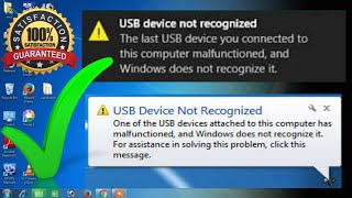 USB device not recognized Windows 781011ll USB port not working ll how to Fixed USB port [upl. by Peper]