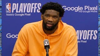 Joel Embiid Talks Game 3 Loss vs Celtics Postgame Interview [upl. by Rhodes]