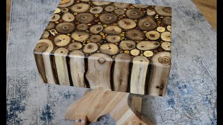 Walnut logs Side Table [upl. by Cleodell904]