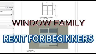 Revit Window Family  Revit for beginners  Creating Custom Windows  Revit Aluminum Window Family [upl. by Arhoz]