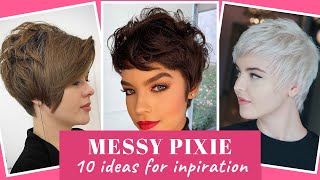 Messy Pixie Cut  A Stylish Short Hairstyle For Tousled Look [upl. by Eniamraj]