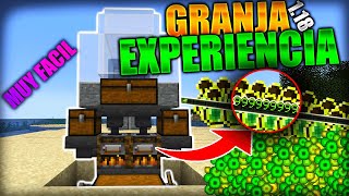 COMO HACER una GRANJA de EXPERIENCIA MUY FACIL en MINECRAFT 118 [upl. by Romeo]