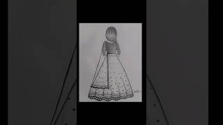 How to Draw a Fashion GirlGirls Drawing Gown DesignModel Barbie 👍😊 by Subhi Jaiswal [upl. by Ayotl]