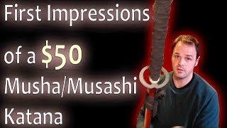 Musashi Practical Samurai Katana  Unboxing and First Impressions of a 50 Sword [upl. by Karel668]