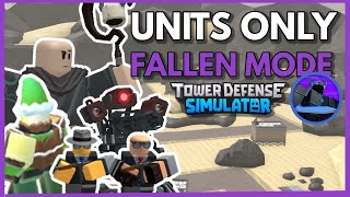 The units only fallen experience  TDS Roblox [upl. by Enaht]