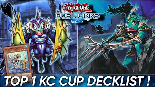 The TOP 1 KC CUP Decklist   WATER XYZ Lets GO  YuGiOh Duel Links [upl. by Kristyn]