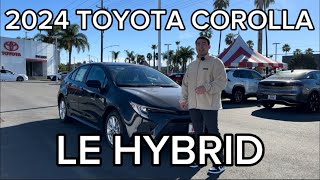 2024 Toyota Corolla LE Hybrid Review Way Better Than Expected [upl. by Louella]