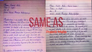 World s Best Handwriting Tutorial  Prakriti Malla Handwriting Copy [upl. by Cohe]