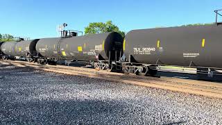 Surprise B116 Empty Crude Oil Races West Thru VH From Philadelphia to Baaken Fields North Dakota [upl. by Hahnert226]