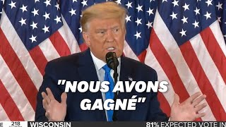 Donald Trump revendique sa victoire et accuse Joe Biden de fraude [upl. by Cyna]