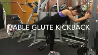 How To Cable Glute Kickback [upl. by Nylanna236]